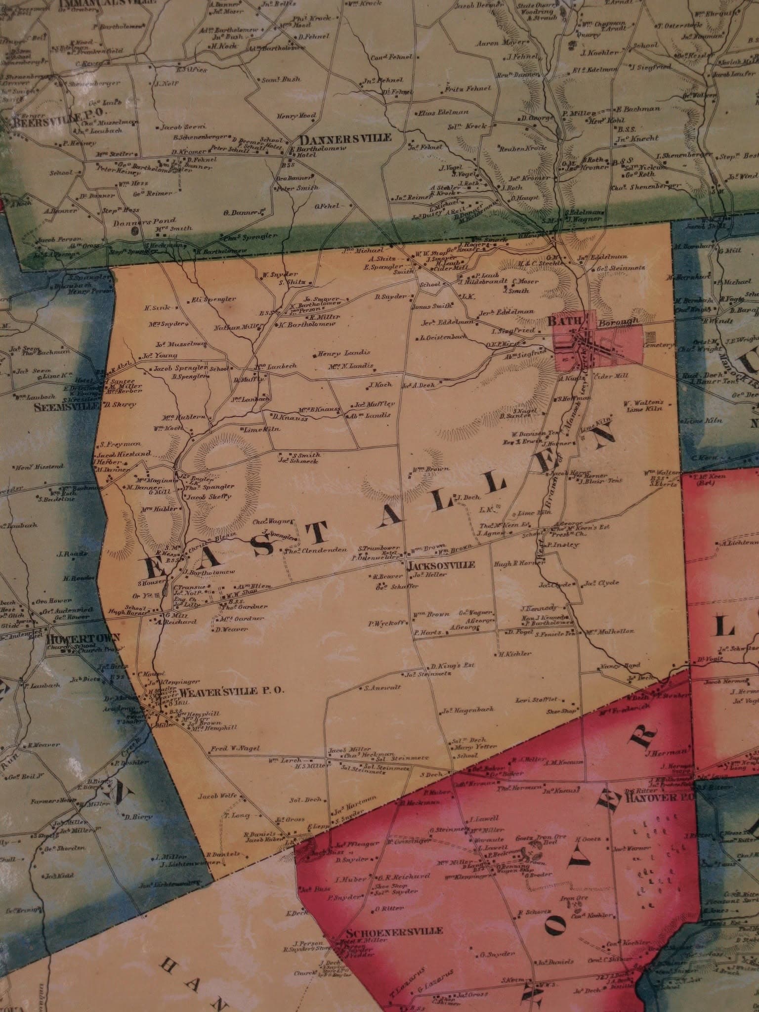 1860 Township Map