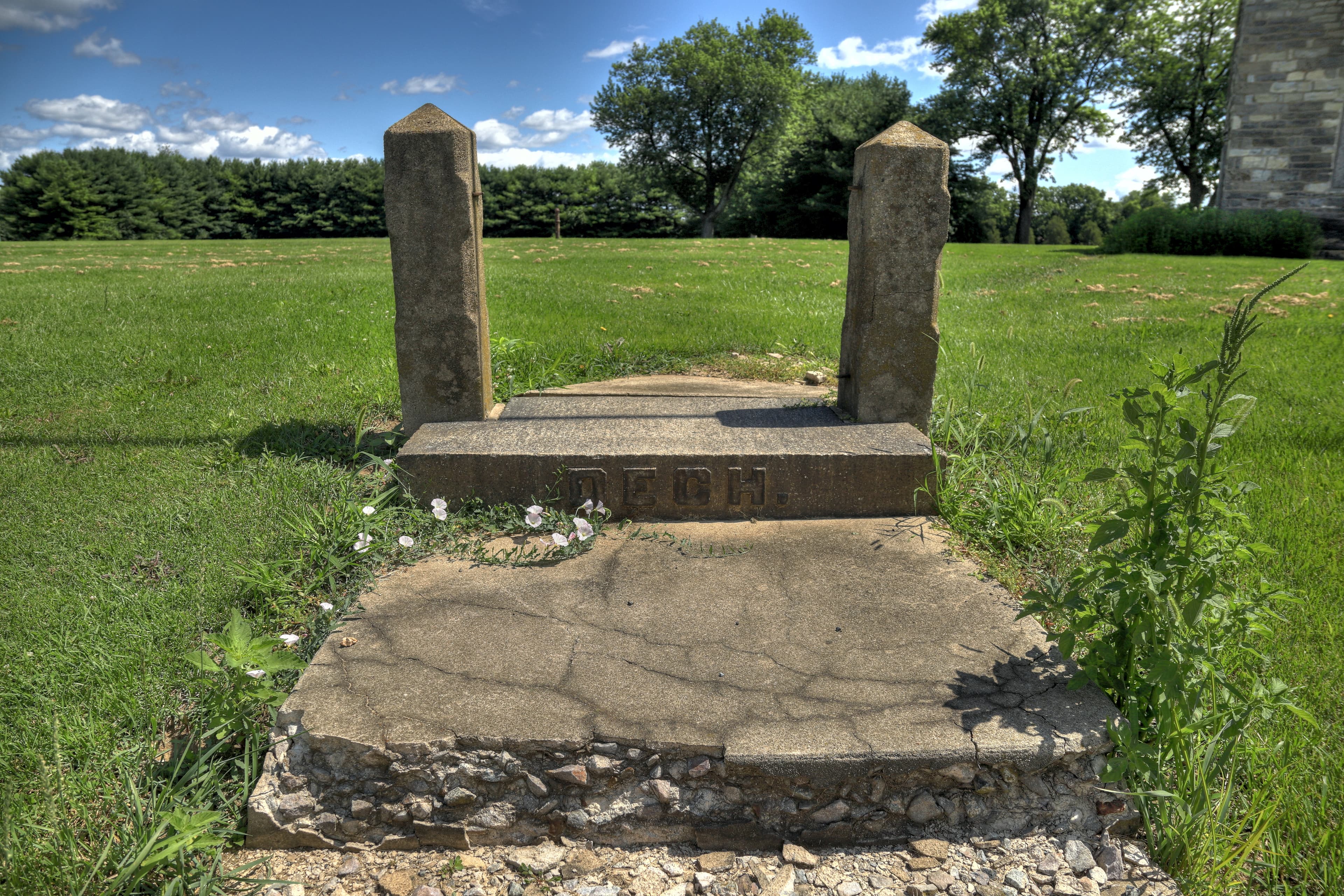 Dech family plot marker, Horner's Cemetery