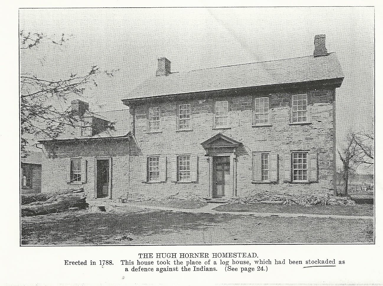 The Hugh Horner Homestead, erected 1788